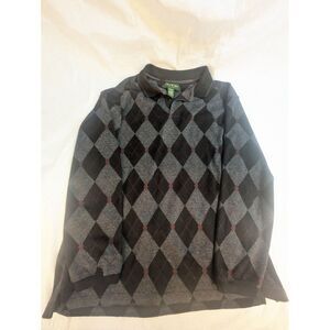 David Taylor Collection Long Sleeve Sweater Polo‎ Shirt Large